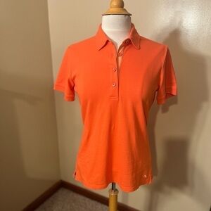Tommy Bahama Womens Orange/Coral Island Zone Polo Sz S EUC